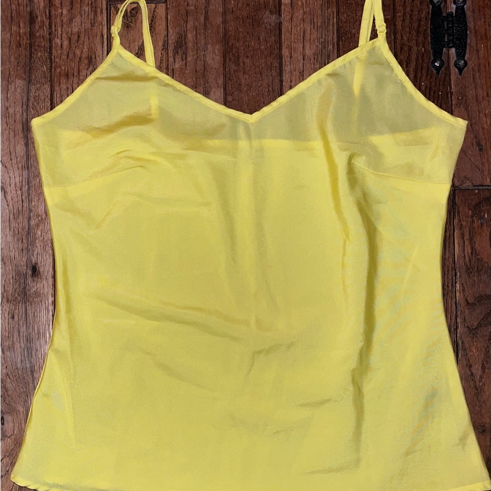Vibrant Yellow Fitted Camisole Top